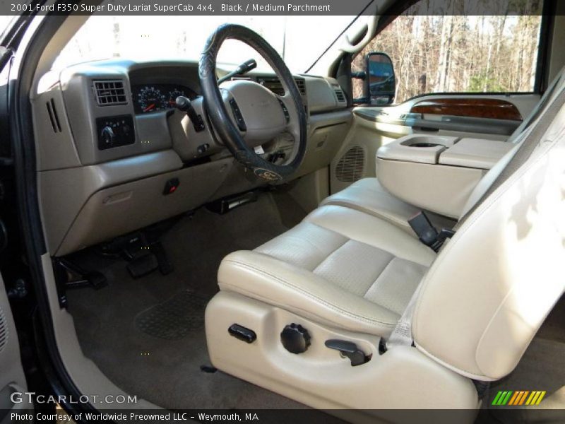 Black / Medium Parchment 2001 Ford F350 Super Duty Lariat SuperCab 4x4