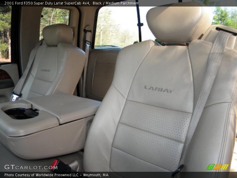 Black / Medium Parchment 2001 Ford F350 Super Duty Lariat SuperCab 4x4