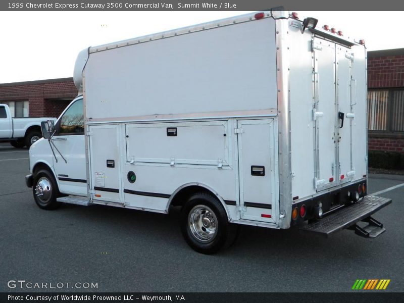 Summit White / Blue 1999 Chevrolet Express Cutaway 3500 Commercial Van