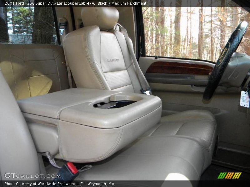 Black / Medium Parchment 2001 Ford F350 Super Duty Lariat SuperCab 4x4