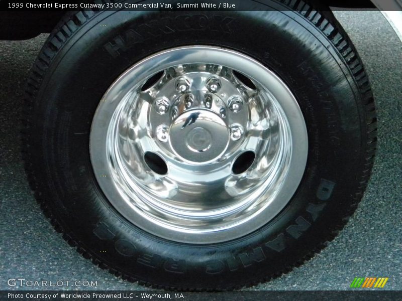 Summit White / Blue 1999 Chevrolet Express Cutaway 3500 Commercial Van
