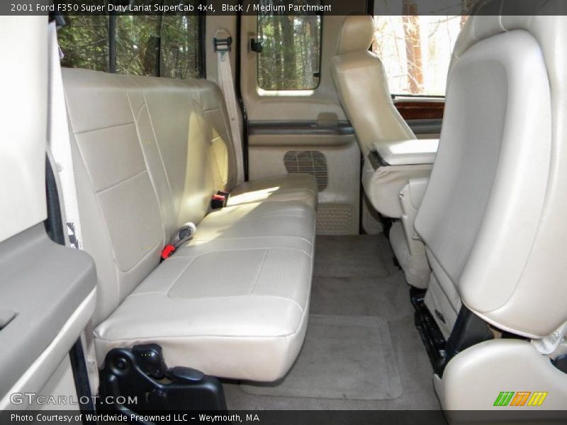 Black / Medium Parchment 2001 Ford F350 Super Duty Lariat SuperCab 4x4