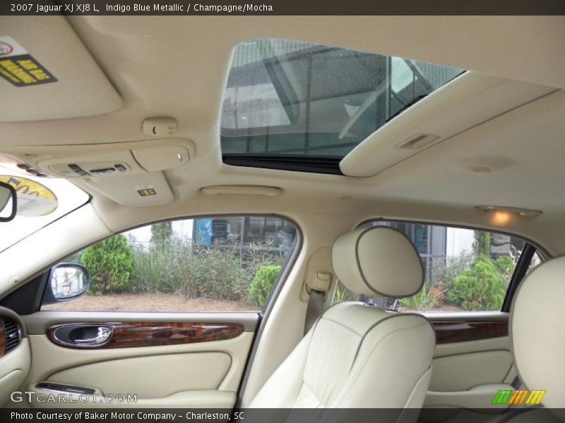 Indigo Blue Metallic / Champagne/Mocha 2007 Jaguar XJ XJ8 L