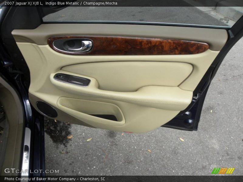 Indigo Blue Metallic / Champagne/Mocha 2007 Jaguar XJ XJ8 L