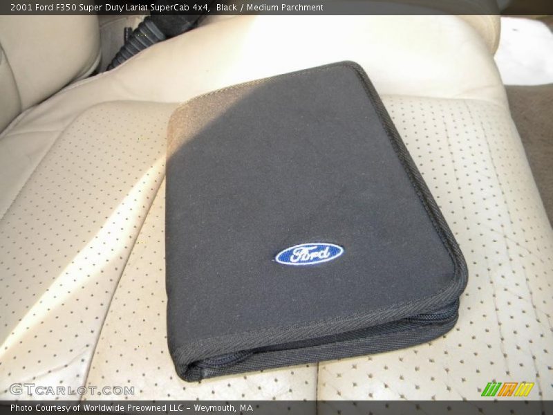 Black / Medium Parchment 2001 Ford F350 Super Duty Lariat SuperCab 4x4