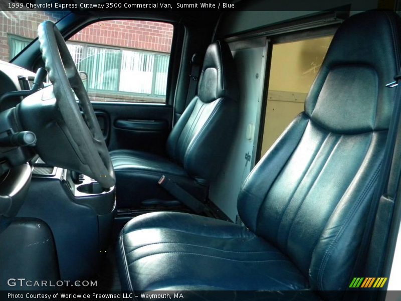 Summit White / Blue 1999 Chevrolet Express Cutaway 3500 Commercial Van