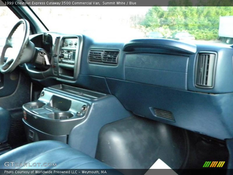 Summit White / Blue 1999 Chevrolet Express Cutaway 3500 Commercial Van