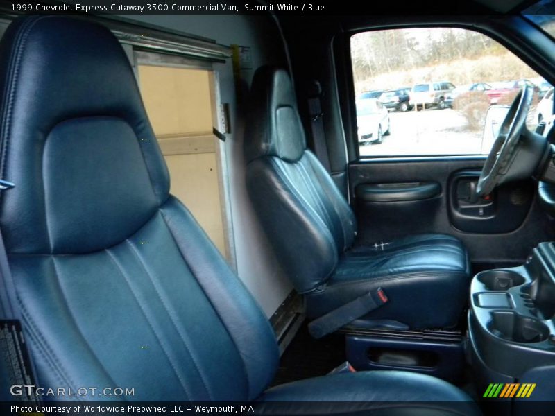 Summit White / Blue 1999 Chevrolet Express Cutaway 3500 Commercial Van