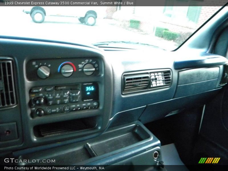 Summit White / Blue 1999 Chevrolet Express Cutaway 3500 Commercial Van