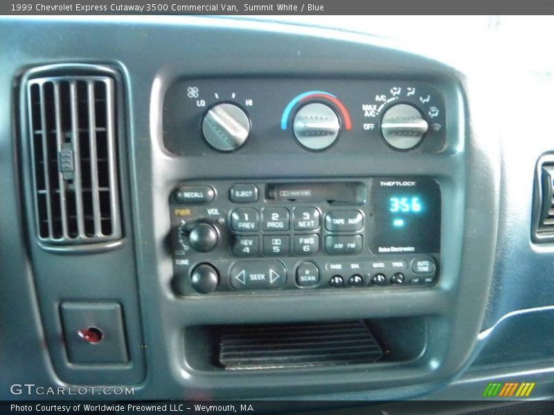 Summit White / Blue 1999 Chevrolet Express Cutaway 3500 Commercial Van