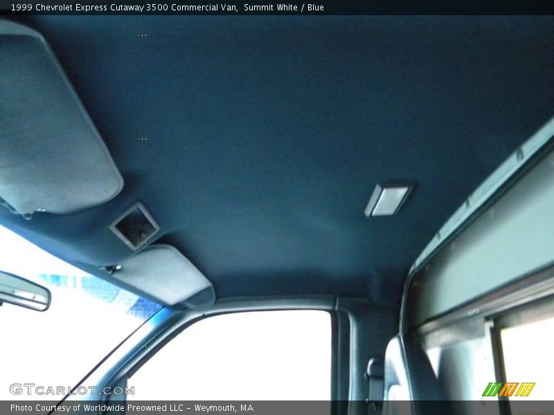 Summit White / Blue 1999 Chevrolet Express Cutaway 3500 Commercial Van