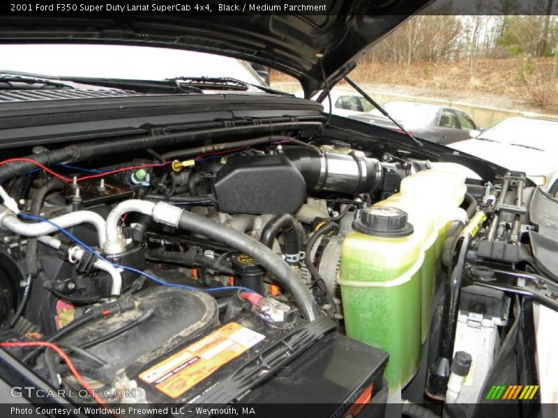 Black / Medium Parchment 2001 Ford F350 Super Duty Lariat SuperCab 4x4