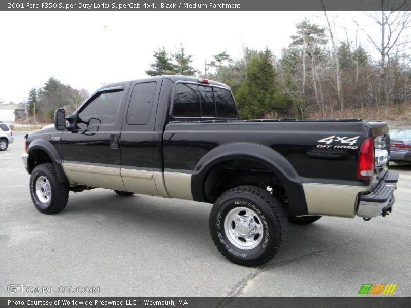 Black / Medium Parchment 2001 Ford F350 Super Duty Lariat SuperCab 4x4