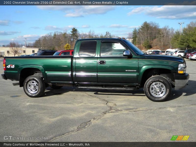  2002 Silverado 2500 LS Extended Cab 4x4 Forest Green Metallic