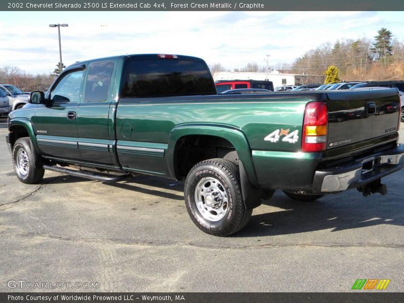 Forest Green Metallic / Graphite 2002 Chevrolet Silverado 2500 LS Extended Cab 4x4