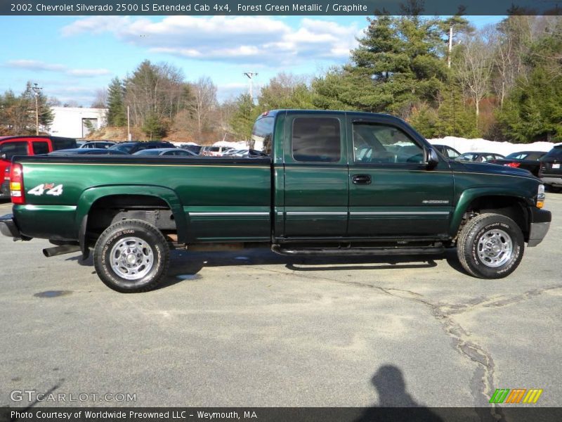  2002 Silverado 2500 LS Extended Cab 4x4 Forest Green Metallic