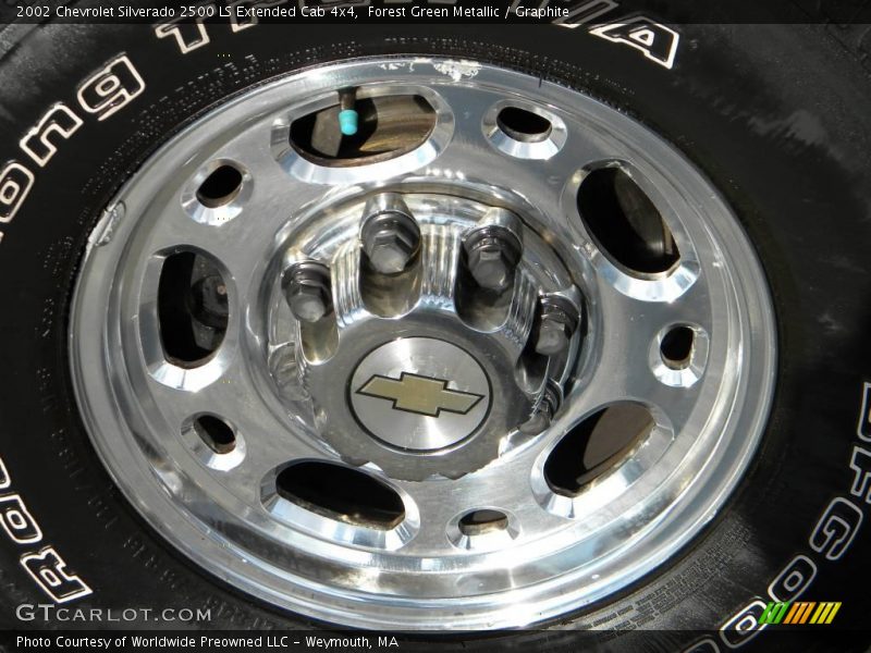 Forest Green Metallic / Graphite 2002 Chevrolet Silverado 2500 LS Extended Cab 4x4