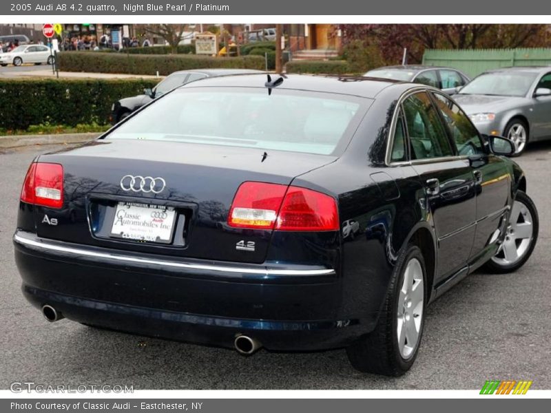 Night Blue Pearl / Platinum 2005 Audi A8 4.2 quattro
