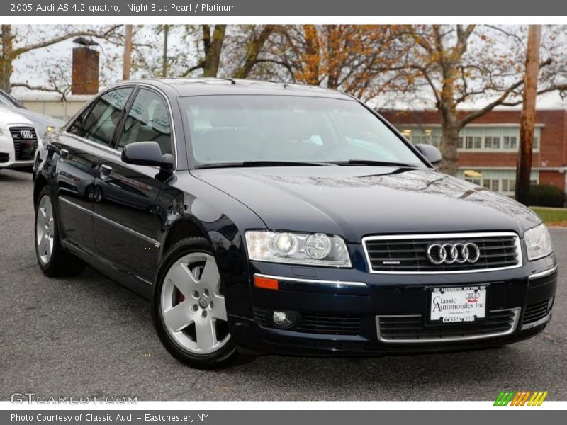 Night Blue Pearl / Platinum 2005 Audi A8 4.2 quattro