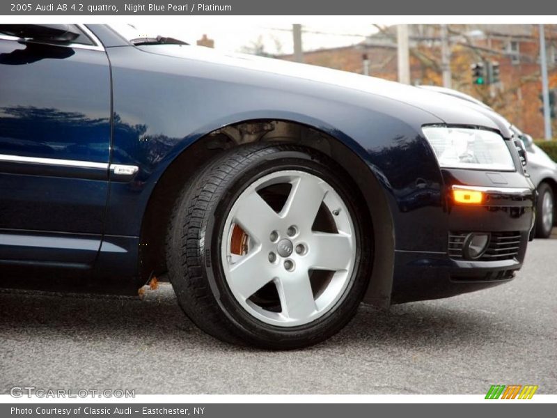 Night Blue Pearl / Platinum 2005 Audi A8 4.2 quattro