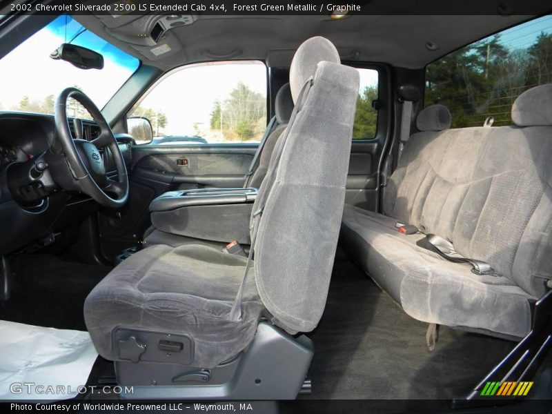 Forest Green Metallic / Graphite 2002 Chevrolet Silverado 2500 LS Extended Cab 4x4