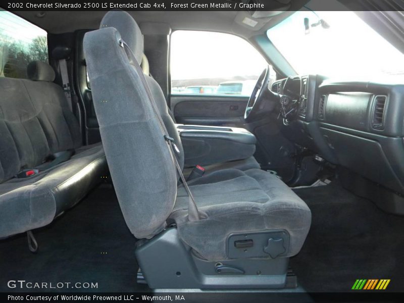 Forest Green Metallic / Graphite 2002 Chevrolet Silverado 2500 LS Extended Cab 4x4