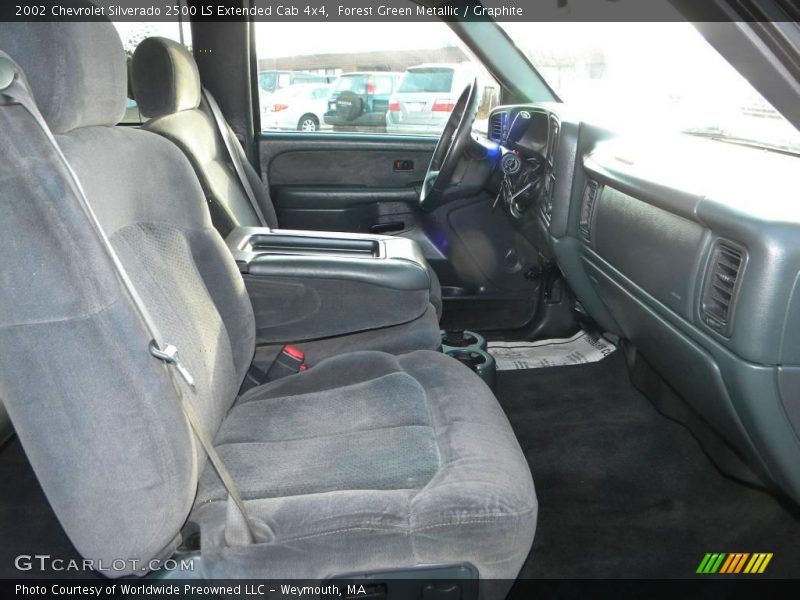 Forest Green Metallic / Graphite 2002 Chevrolet Silverado 2500 LS Extended Cab 4x4