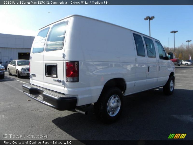Oxford White / Medium Flint 2010 Ford E Series Van E250 XL Commericial
