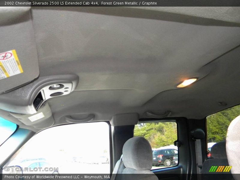 Forest Green Metallic / Graphite 2002 Chevrolet Silverado 2500 LS Extended Cab 4x4