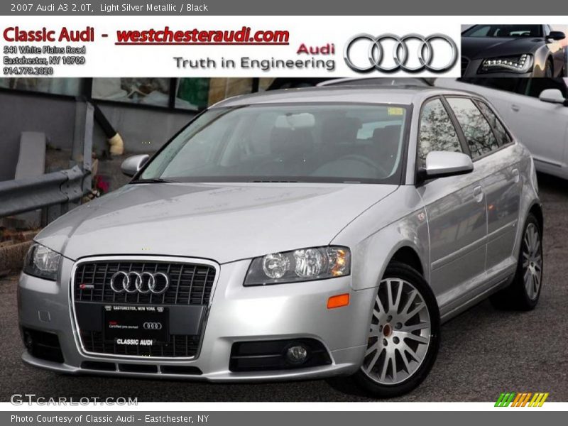 Light Silver Metallic / Black 2007 Audi A3 2.0T