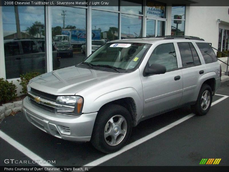 Silverstone Metallic / Light Gray 2008 Chevrolet TrailBlazer LS