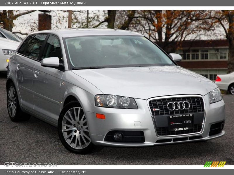 Light Silver Metallic / Black 2007 Audi A3 2.0T