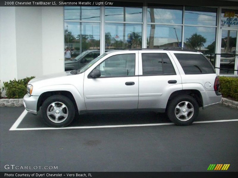 Silverstone Metallic / Light Gray 2008 Chevrolet TrailBlazer LS