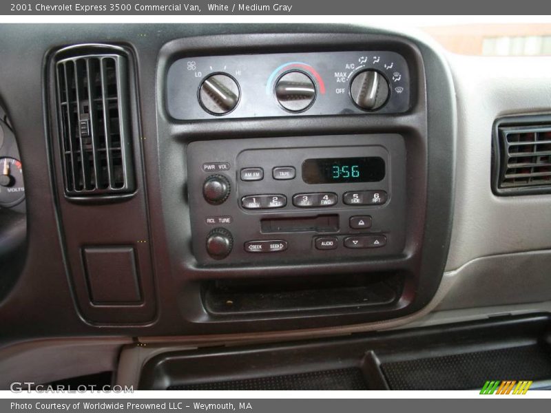 White / Medium Gray 2001 Chevrolet Express 3500 Commercial Van