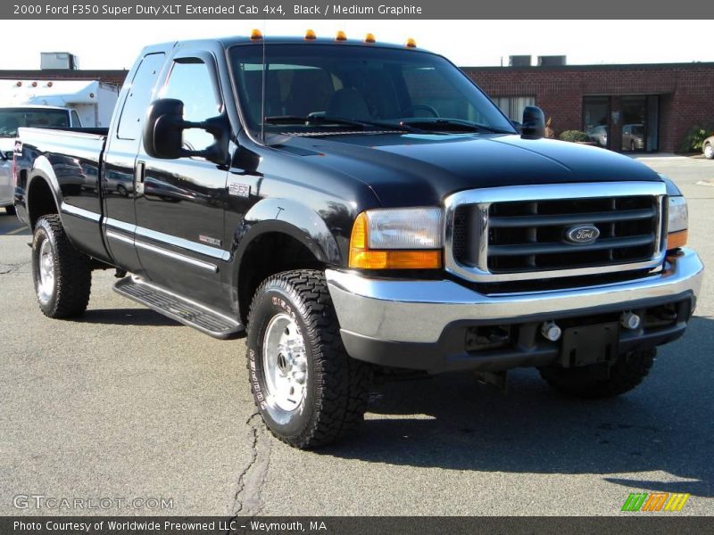 Black / Medium Graphite 2000 Ford F350 Super Duty XLT Extended Cab 4x4