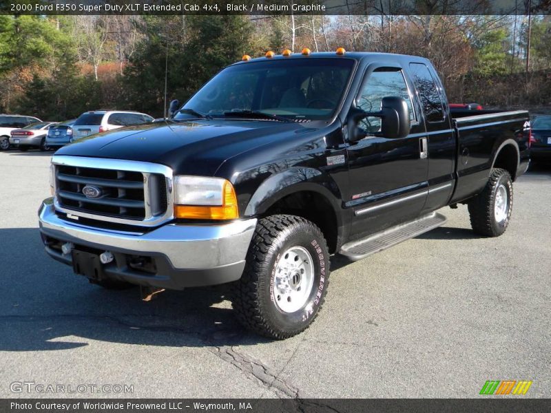 Black / Medium Graphite 2000 Ford F350 Super Duty XLT Extended Cab 4x4