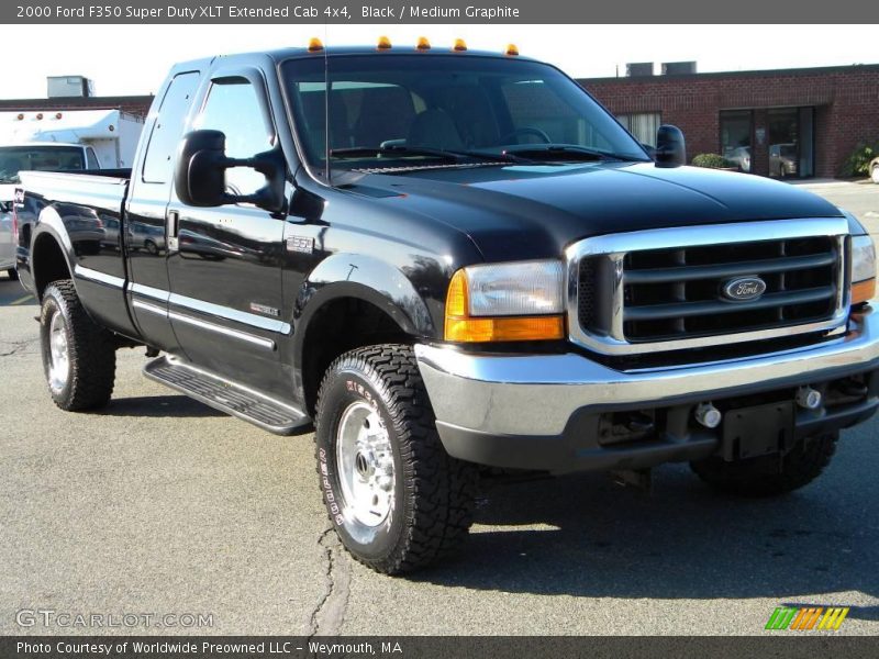 Black / Medium Graphite 2000 Ford F350 Super Duty XLT Extended Cab 4x4
