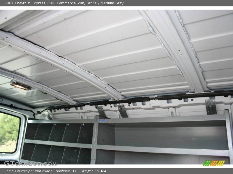 White / Medium Gray 2001 Chevrolet Express 3500 Commercial Van