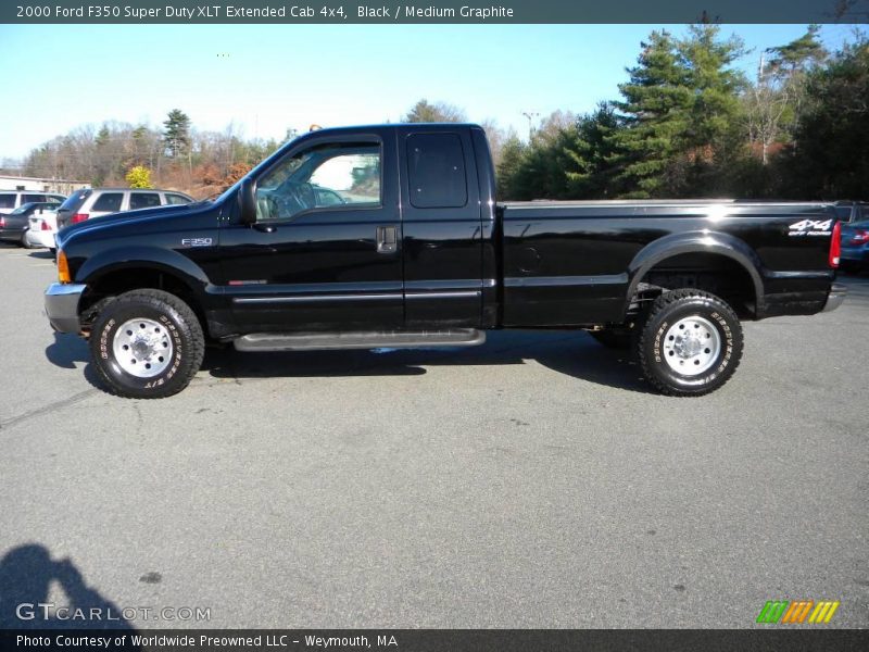 Black / Medium Graphite 2000 Ford F350 Super Duty XLT Extended Cab 4x4