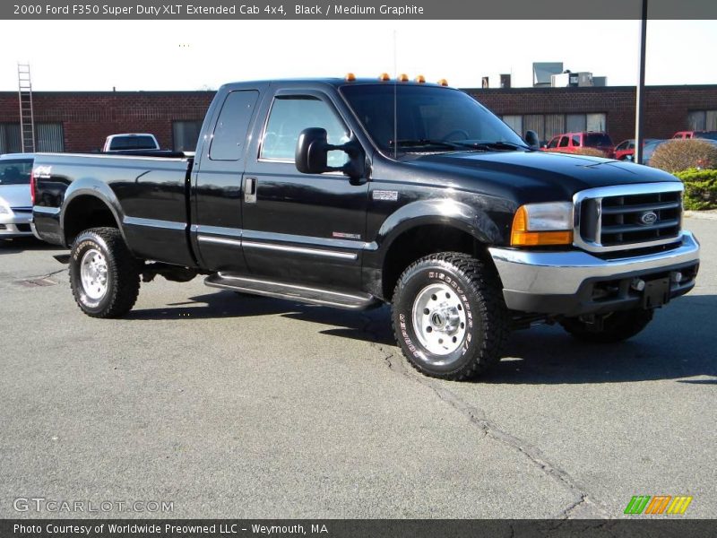 Black / Medium Graphite 2000 Ford F350 Super Duty XLT Extended Cab 4x4