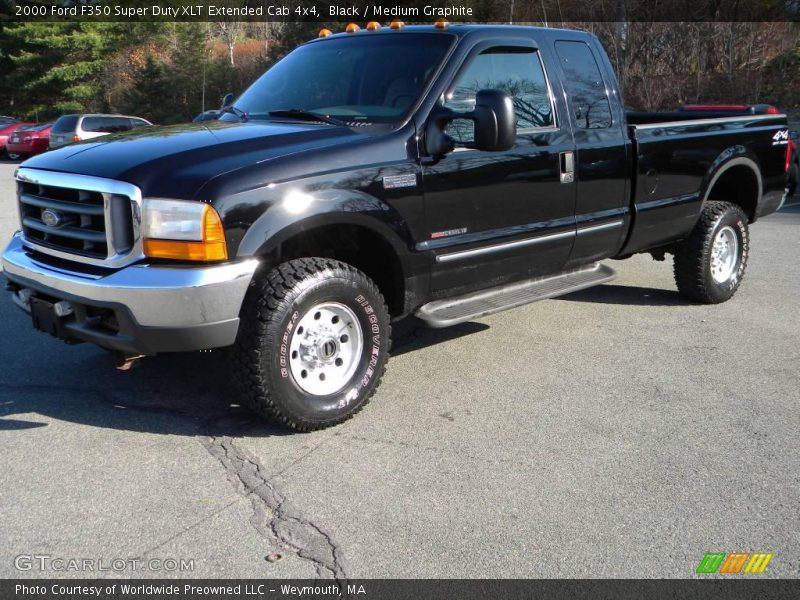Black / Medium Graphite 2000 Ford F350 Super Duty XLT Extended Cab 4x4