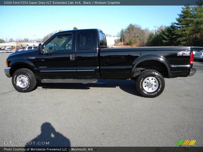 Black / Medium Graphite 2000 Ford F350 Super Duty XLT Extended Cab 4x4