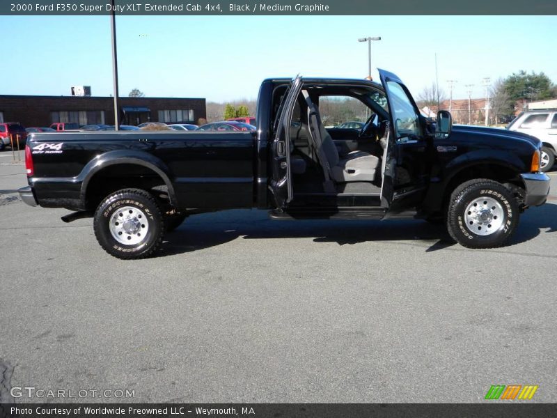Black / Medium Graphite 2000 Ford F350 Super Duty XLT Extended Cab 4x4