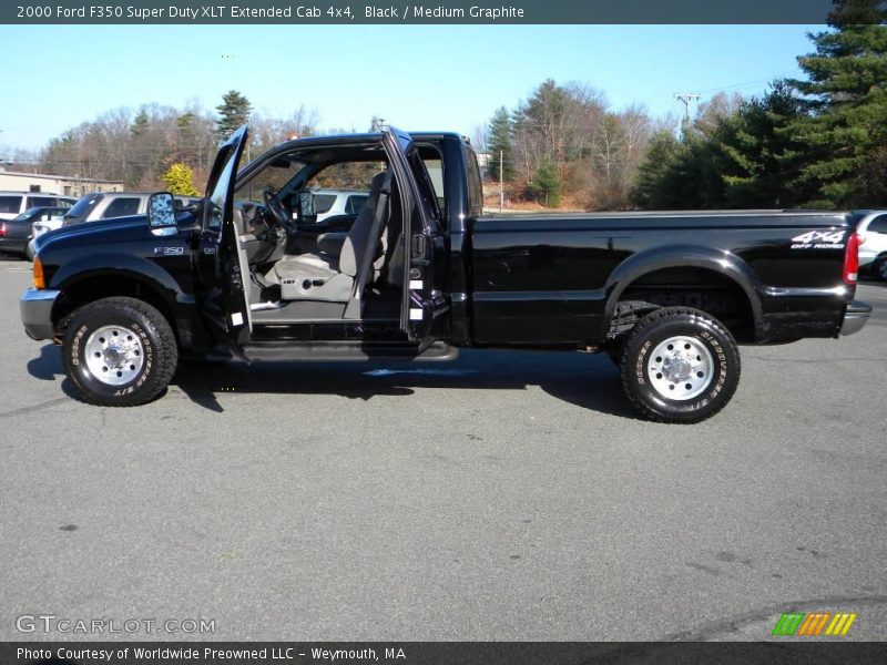 Black / Medium Graphite 2000 Ford F350 Super Duty XLT Extended Cab 4x4