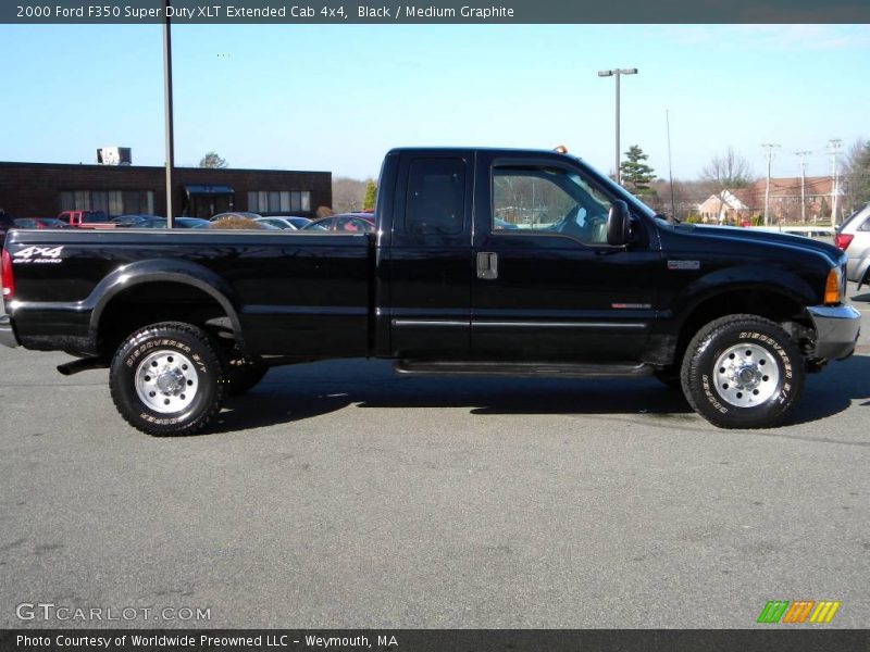 Black / Medium Graphite 2000 Ford F350 Super Duty XLT Extended Cab 4x4