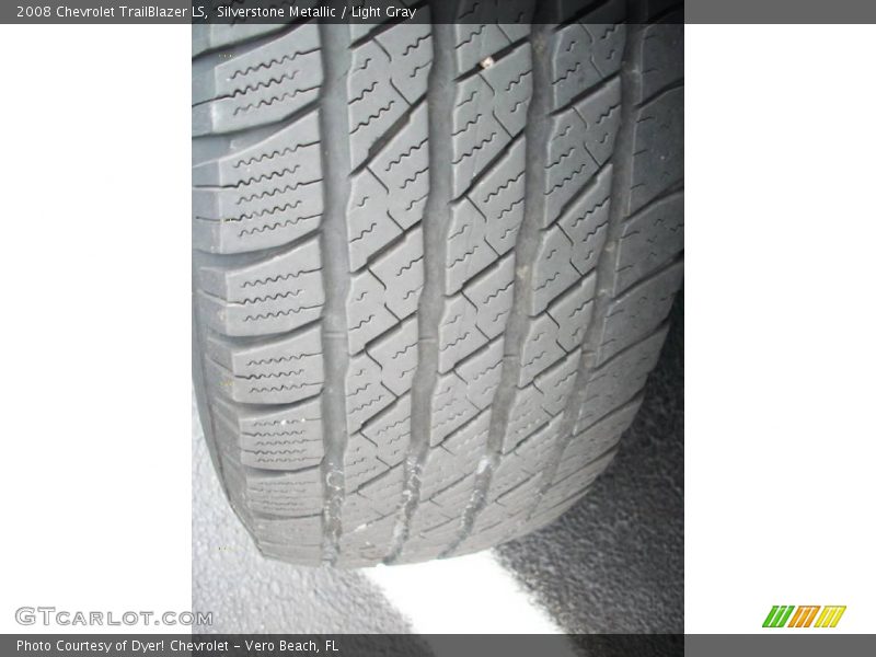 Silverstone Metallic / Light Gray 2008 Chevrolet TrailBlazer LS