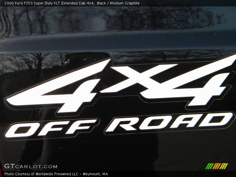 Black / Medium Graphite 2000 Ford F350 Super Duty XLT Extended Cab 4x4