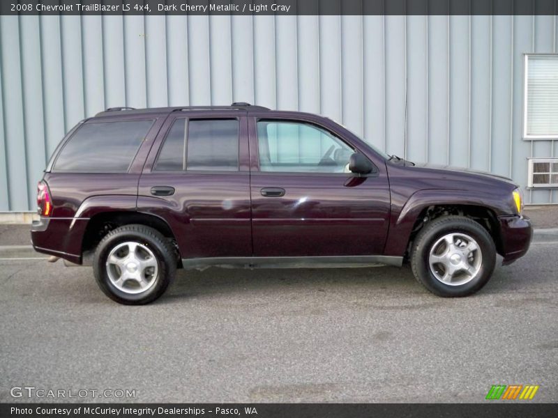 Dark Cherry Metallic / Light Gray 2008 Chevrolet TrailBlazer LS 4x4