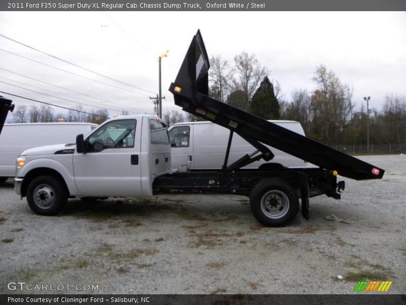 Oxford White / Steel 2011 Ford F350 Super Duty XL Regular Cab Chassis Dump Truck