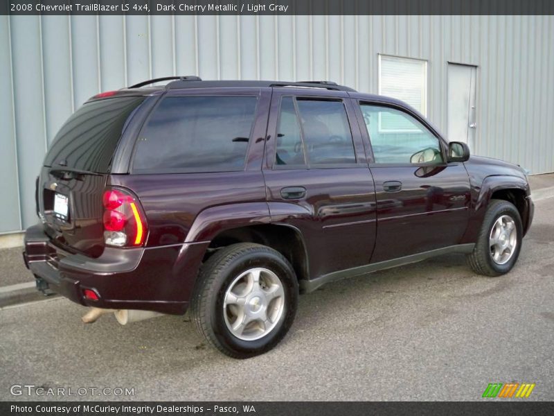 Dark Cherry Metallic / Light Gray 2008 Chevrolet TrailBlazer LS 4x4